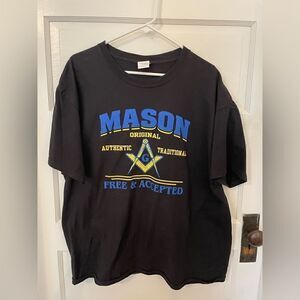 Free & Accepted Masons F&AM T-Shirt Freemasonry Men’s XL